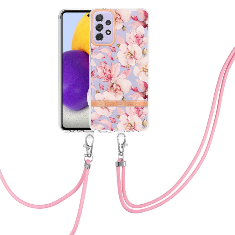 Flowers Series TPU Phone Case with Lanyard, For Samsung Galaxy A22 4G, For Samsung Galaxy A22 5G, For Samsung Galaxy A32 4G, For Samsung Galaxy A32 5G, For Samsung Galaxy A33 5G, For Samsung Galaxy A52 5G / 4G, For Samsung Galaxy A53 5G                ...