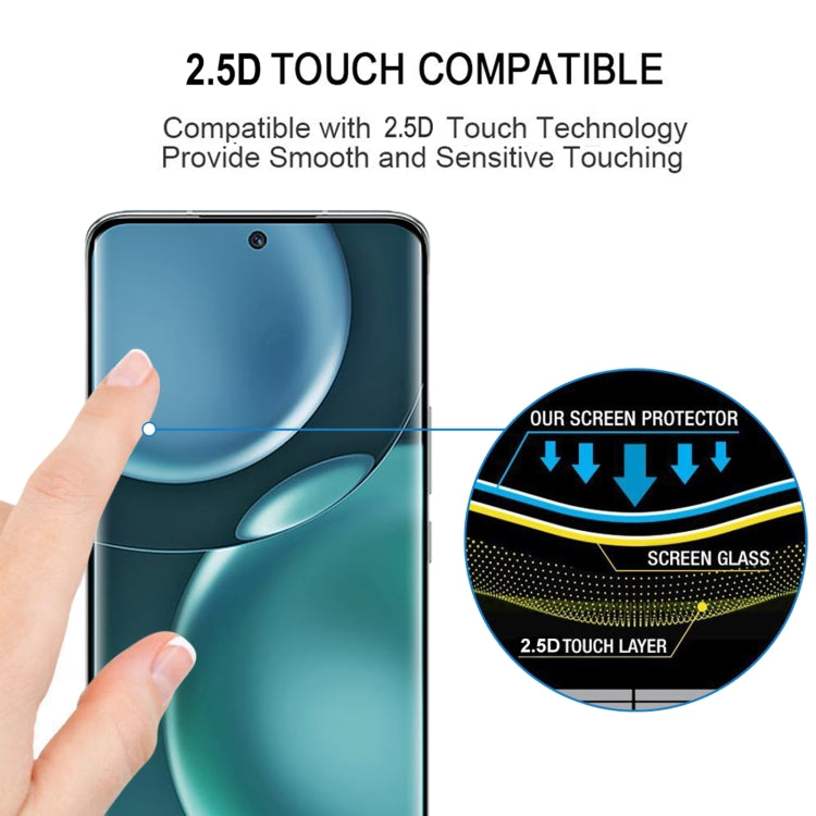 Edge Glue 3D Curved Edge Full Screen Tempered Glass Film, For Honor Magic4 (1 PC), For Honor Magic4 Pro (1 PC)