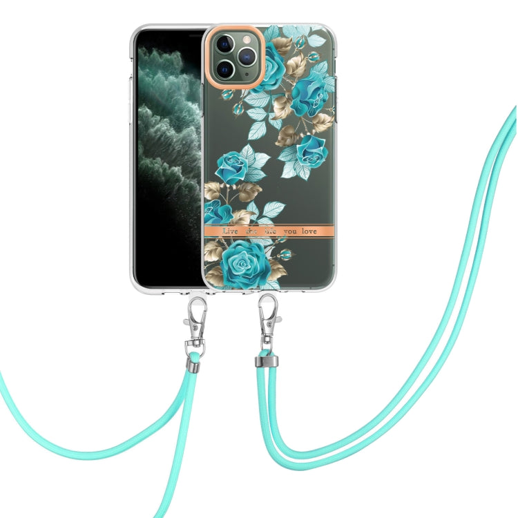 Flowers Series TPU Phone Case with Lanyard, For iPhone 11, For iPhone 11 Pro Max, For iPhone 12 Pro Max, For iPhone 12, For iPhone 13, For iPhone 13 mini, For iPhone 13 Pro, For iPhone 13 Pro Max