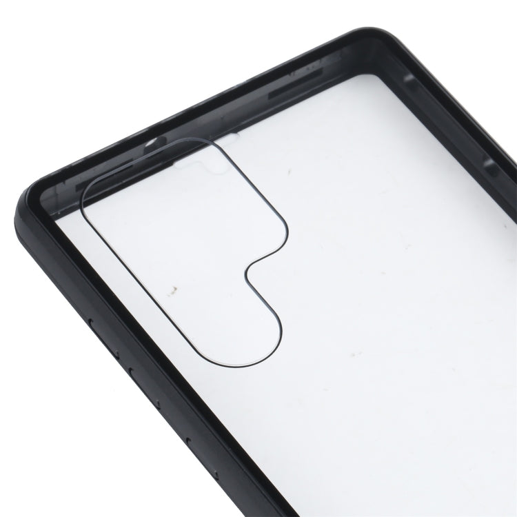 HD Magnetic Metal Tempered Glass Phone Case, For Samsung Galaxy S22 Ultra 5G