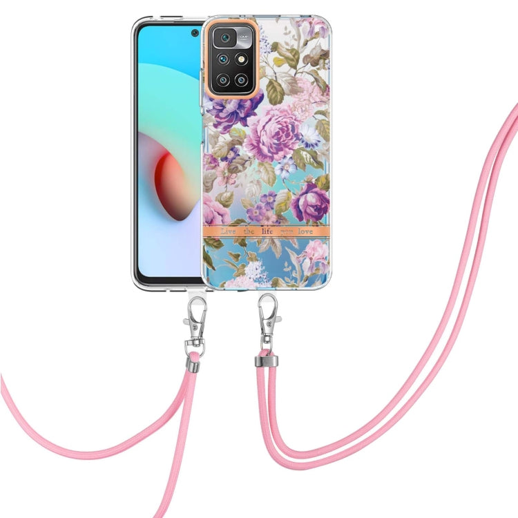 Flowers Series TPU Phone Case with Lanyard, For Xiaomi Redmi 10, For Xiaomi Redmi Note 10 Pro Max / Note 10 Pro, For Xiaomi Redmi Note 10s / Note 10 4G, For Xiaomi Redmi Note 11 5G / Poco M4 Pro 5G, For Xiaomi Redmi Note 11 Pro / Redmi Note 11 Pro+    ...
