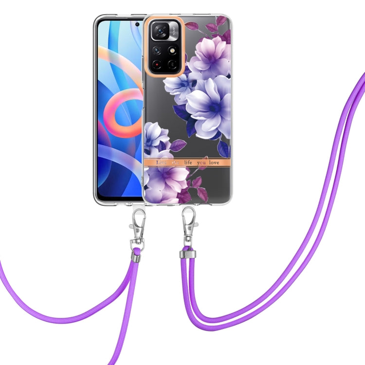 Flowers Series TPU Phone Case with Lanyard, For Xiaomi Redmi 10, For Xiaomi Redmi Note 10 Pro Max / Note 10 Pro, For Xiaomi Redmi Note 10s / Note 10 4G, For Xiaomi Redmi Note 11 5G / Poco M4 Pro 5G, For Xiaomi Redmi Note 11 Pro / Redmi Note 11 Pro+    ...