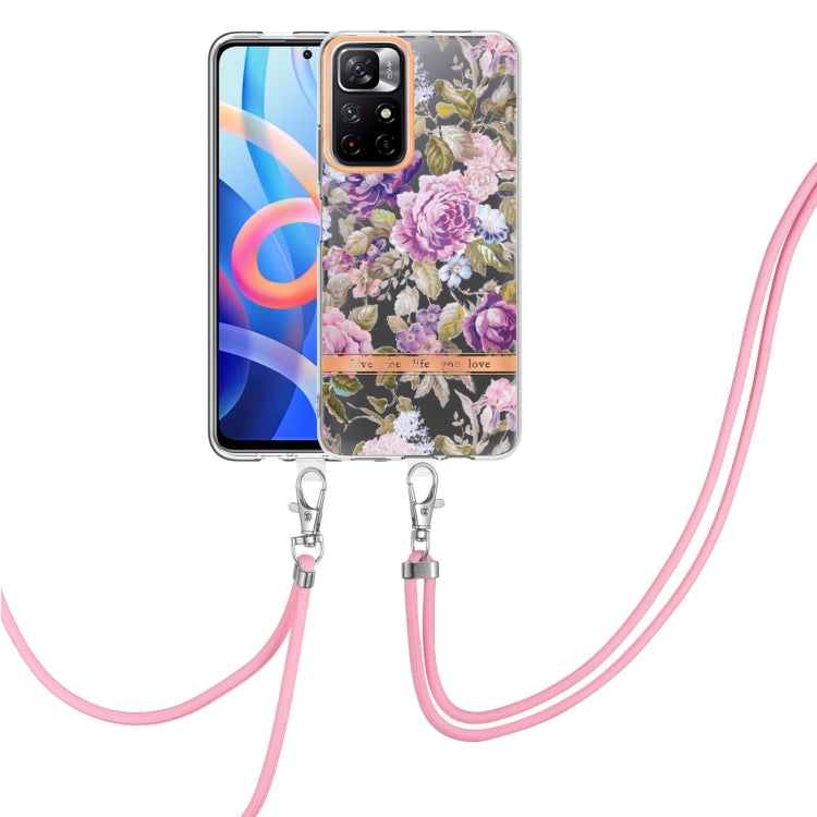Flowers Series TPU Phone Case with Lanyard, For Xiaomi Redmi 10, For Xiaomi Redmi Note 10 Pro Max / Note 10 Pro, For Xiaomi Redmi Note 10s / Note 10 4G, For Xiaomi Redmi Note 11 5G / Poco M4 Pro 5G, For Xiaomi Redmi Note 11 Pro / Redmi Note 11 Pro+    ...