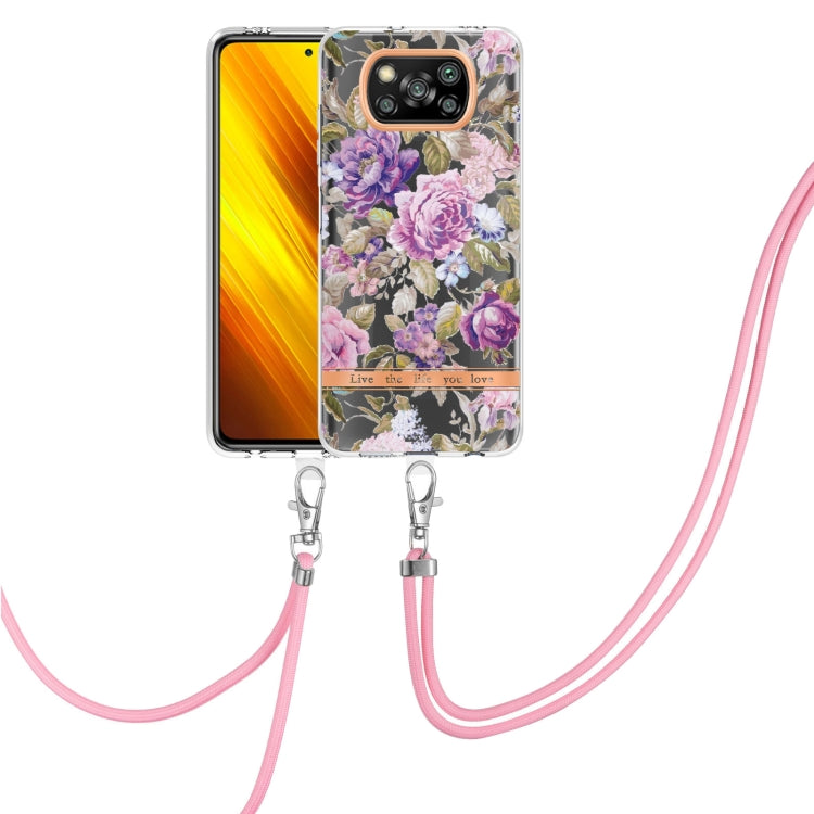 Flowers Series TPU Phone Case with Lanyard, For Xiaomi Redmi 10, For Xiaomi Redmi Note 10 Pro Max / Note 10 Pro, For Xiaomi Redmi Note 10s / Note 10 4G, For Xiaomi Redmi Note 11 5G / Poco M4 Pro 5G, For Xiaomi Redmi Note 11 Pro / Redmi Note 11 Pro+    ...