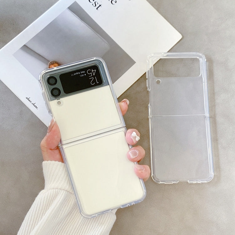 For Samsung Galaxy Z Flip4 Round Edge TPU Folding Phone Case, For Samsung Galaxy Z Flip4