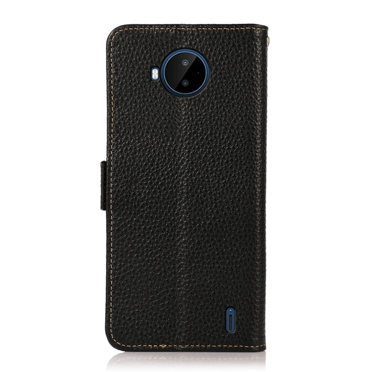 KHAZNEH Side-Magnetic Litchi Genuine Leather RFID Phone Case, For Nokia C20 Plus, For OPPO Reno7 5G / Find X5 Lite, For Xiaomi Redmi Note 11 Pro 5G / 4G Foreign Version, For Xiaomi Redmi Note 11 Pro 5G / 4G                                              ...