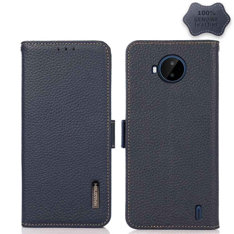 KHAZNEH Side-Magnetic Litchi Genuine Leather RFID Phone Case, For Nokia C20 Plus, For OPPO Reno7 5G / Find X5 Lite, For Xiaomi Redmi Note 11 Pro 5G / 4G Foreign Version, For Xiaomi Redmi Note 11 Pro 5G / 4G                                              ...