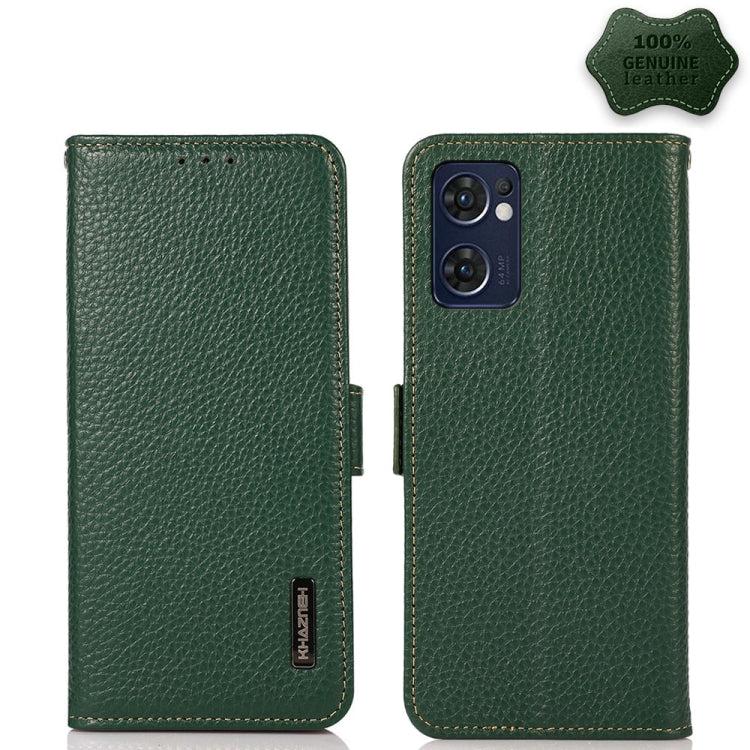 KHAZNEH Side-Magnetic Litchi Genuine Leather RFID Phone Case, For Nokia C20 Plus, For OPPO Reno7 5G / Find X5 Lite, For Xiaomi Redmi Note 11 Pro 5G / 4G Foreign Version, For Xiaomi Redmi Note 11 Pro 5G / 4G                                              ...