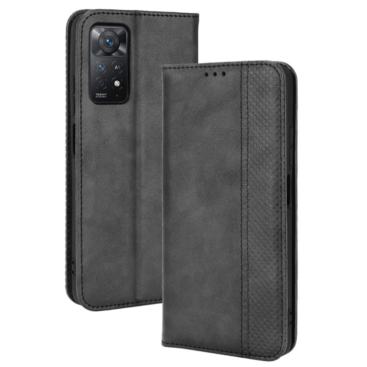 Magnetic Buckle Retro Crazy Horse Leather Phone Case, For Motorola Moto Edge 30 Pro/Edge+ 2022/Edge X30, For Wiko Y82, For Xiaomi Redmi Note 11S / Note 11 4G Overseas Version, For Xiaomi Redmi Note 11 Pro 4G / 5G Overseas Version, For Asus Zenfone 8 / ...