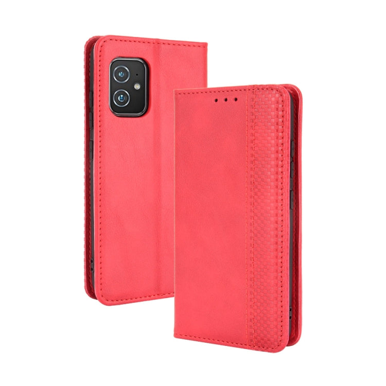 Magnetic Buckle Retro Crazy Horse Leather Phone Case, For Motorola Moto Edge 30 Pro/Edge+ 2022/Edge X30, For Wiko Y82, For Xiaomi Redmi Note 11S / Note 11 4G Overseas Version, For Xiaomi Redmi Note 11 Pro 4G / 5G Overseas Version, For Asus Zenfone 8 / ...