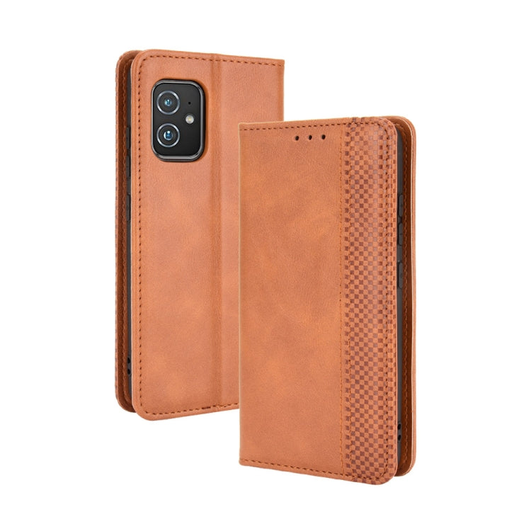 Magnetic Buckle Retro Crazy Horse Leather Phone Case, For Motorola Moto Edge 30 Pro/Edge+ 2022/Edge X30, For Wiko Y82, For Xiaomi Redmi Note 11S / Note 11 4G Overseas Version, For Xiaomi Redmi Note 11 Pro 4G / 5G Overseas Version, For Asus Zenfone 8 / ...