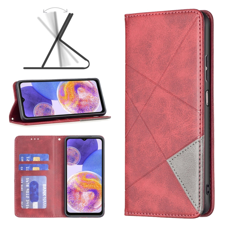 Prismatic Invisible Magnetic Leather Phone Case, For Motorola Moto G31 / G41  Side Fingerprint Version, For OPPO A36 / Realme 9i, For OPPO Realme 9 Pro+, For Xiaomi Redmi Note 11 International Version, For Samsung Galaxy A23 5G, For ZTE Blade A51      ...