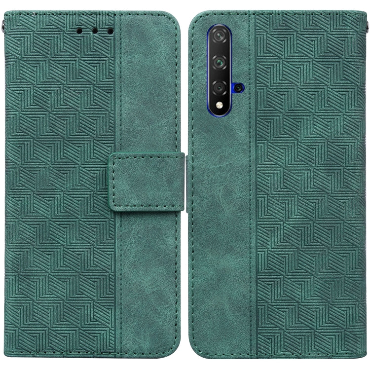 Geometric Embossed Leather Phone Case, For Huawei P smart 2021 / Y7a, For Huawei P50, For Huawei P50 Pro, For Honor 20 / Huawei nova 5T