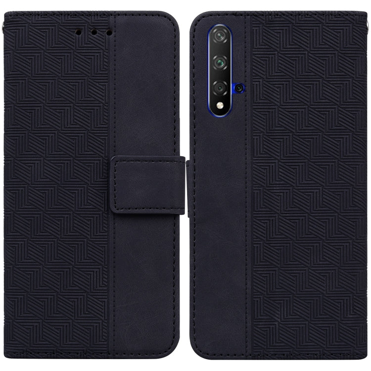 Geometric Embossed Leather Phone Case, For Huawei P smart 2021 / Y7a, For Huawei P50, For Huawei P50 Pro, For Honor 20 / Huawei nova 5T