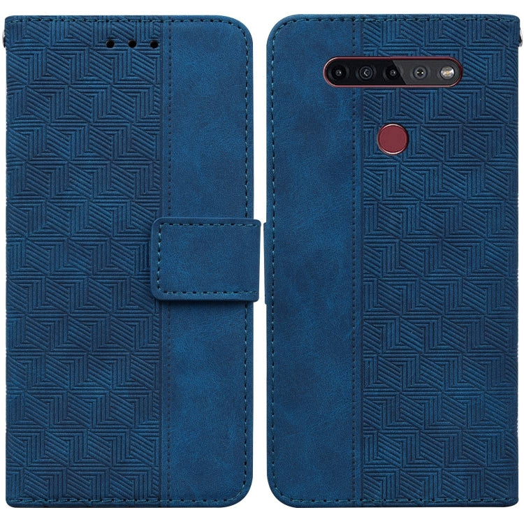 Geometric Embossed Leather Phone Case, For LG K41S / K51S, For LG K61, For LG K42, For LG K50 / Q60, For LG K52 / K62 / Q52, For LG Stylo 6 / K71, For LG Velvet / G9 5G / 4G, For Tecno Camon 12 / Spark 4