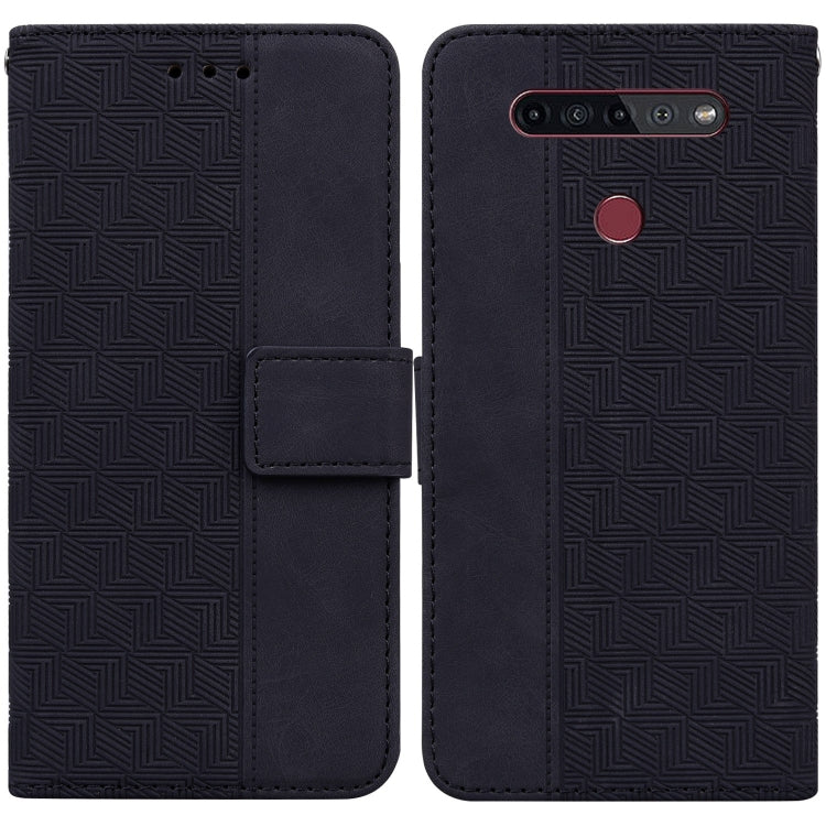 Geometric Embossed Leather Phone Case, For LG K41S / K51S, For LG K61, For LG K42, For LG K50 / Q60, For LG K52 / K62 / Q52, For LG Stylo 6 / K71, For LG Velvet / G9 5G / 4G, For Tecno Camon 12 / Spark 4
