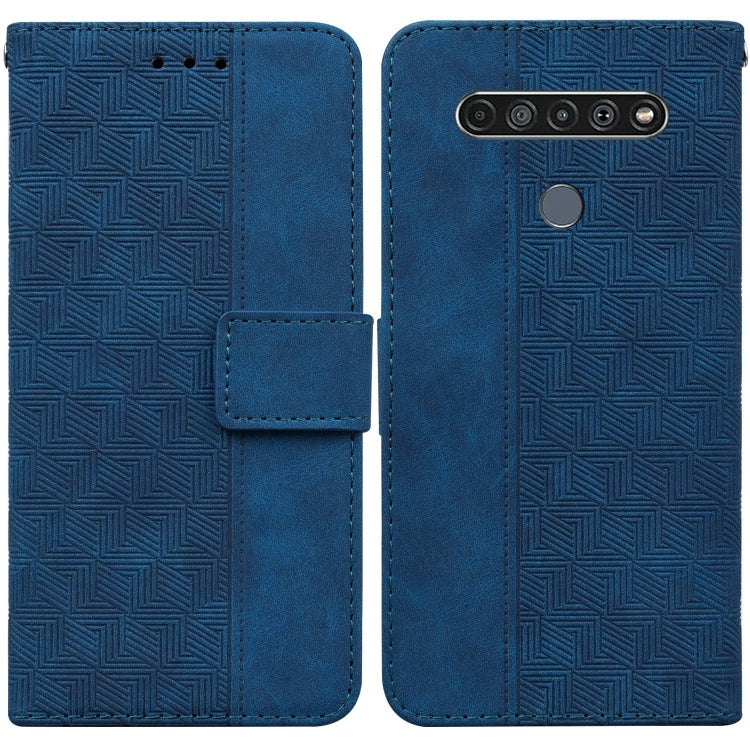 Geometric Embossed Leather Phone Case, For LG K41S / K51S, For LG K61, For LG K42, For LG K50 / Q60, For LG K52 / K62 / Q52, For LG Stylo 6 / K71, For LG Velvet / G9 5G / 4G, For Tecno Camon 12 / Spark 4