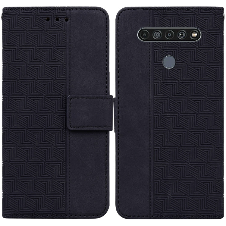 Geometric Embossed Leather Phone Case, For LG K41S / K51S, For LG K61, For LG K42, For LG K50 / Q60, For LG K52 / K62 / Q52, For LG Stylo 6 / K71, For LG Velvet / G9 5G / 4G, For Tecno Camon 12 / Spark 4