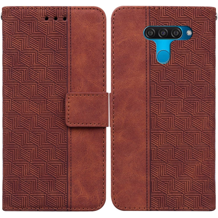 Geometric Embossed Leather Phone Case, For LG K41S / K51S, For LG K61, For LG K42, For LG K50 / Q60, For LG K52 / K62 / Q52, For LG Stylo 6 / K71, For LG Velvet / G9 5G / 4G, For Tecno Camon 12 / Spark 4