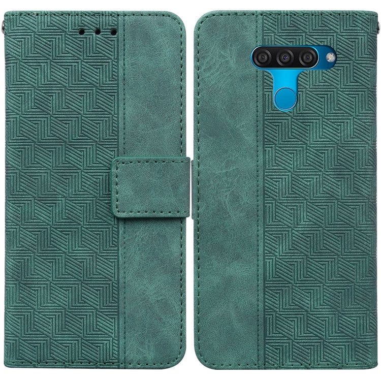 Geometric Embossed Leather Phone Case, For LG K41S / K51S, For LG K61, For LG K42, For LG K50 / Q60, For LG K52 / K62 / Q52, For LG Stylo 6 / K71, For LG Velvet / G9 5G / 4G, For Tecno Camon 12 / Spark 4