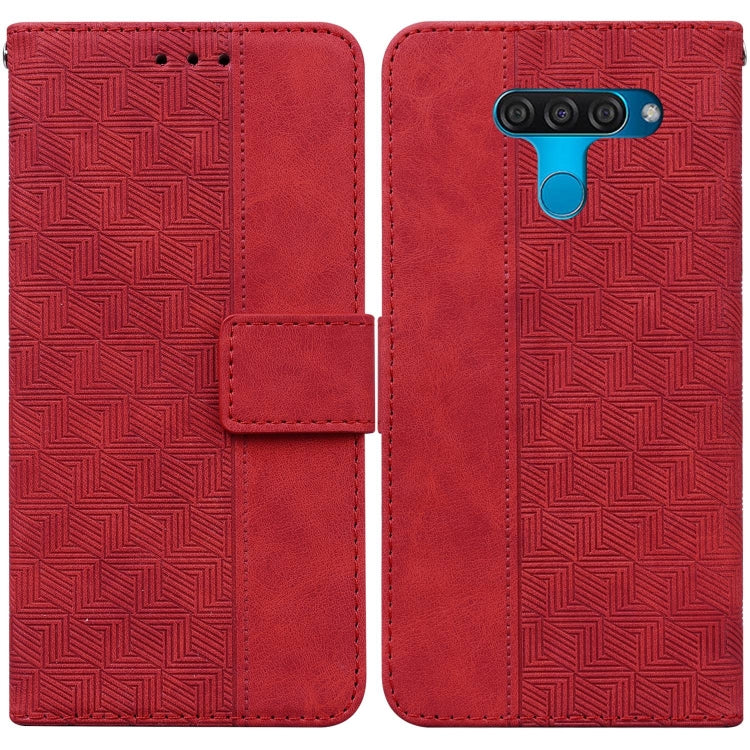 Geometric Embossed Leather Phone Case, For LG K41S / K51S, For LG K61, For LG K42, For LG K50 / Q60, For LG K52 / K62 / Q52, For LG Stylo 6 / K71, For LG Velvet / G9 5G / 4G, For Tecno Camon 12 / Spark 4