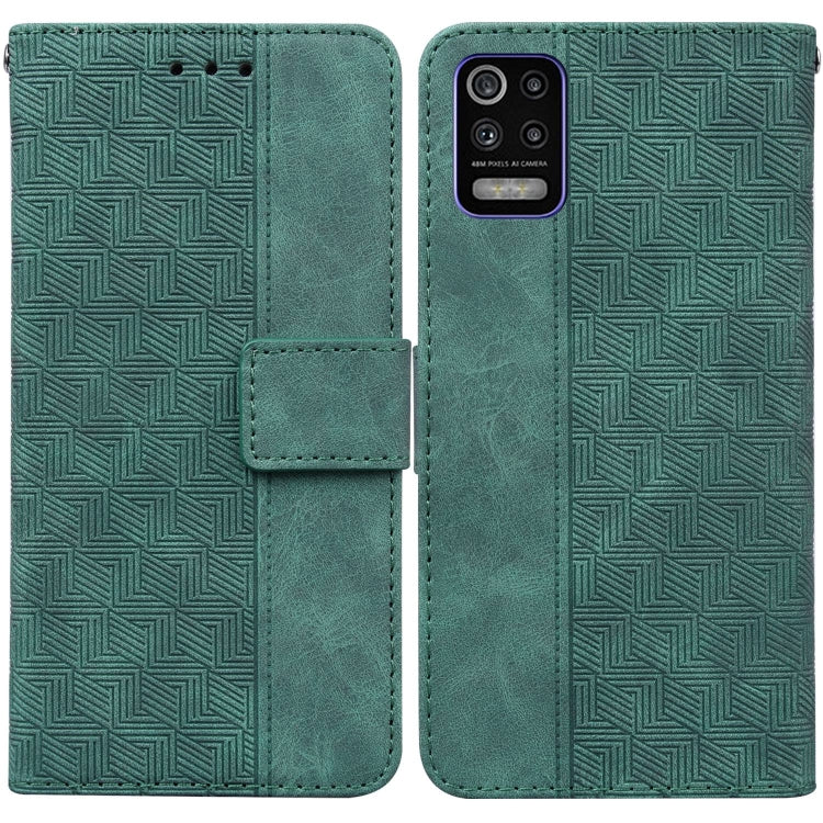 Geometric Embossed Leather Phone Case, For LG K41S / K51S, For LG K61, For LG K42, For LG K50 / Q60, For LG K52 / K62 / Q52, For LG Stylo 6 / K71, For LG Velvet / G9 5G / 4G, For Tecno Camon 12 / Spark 4