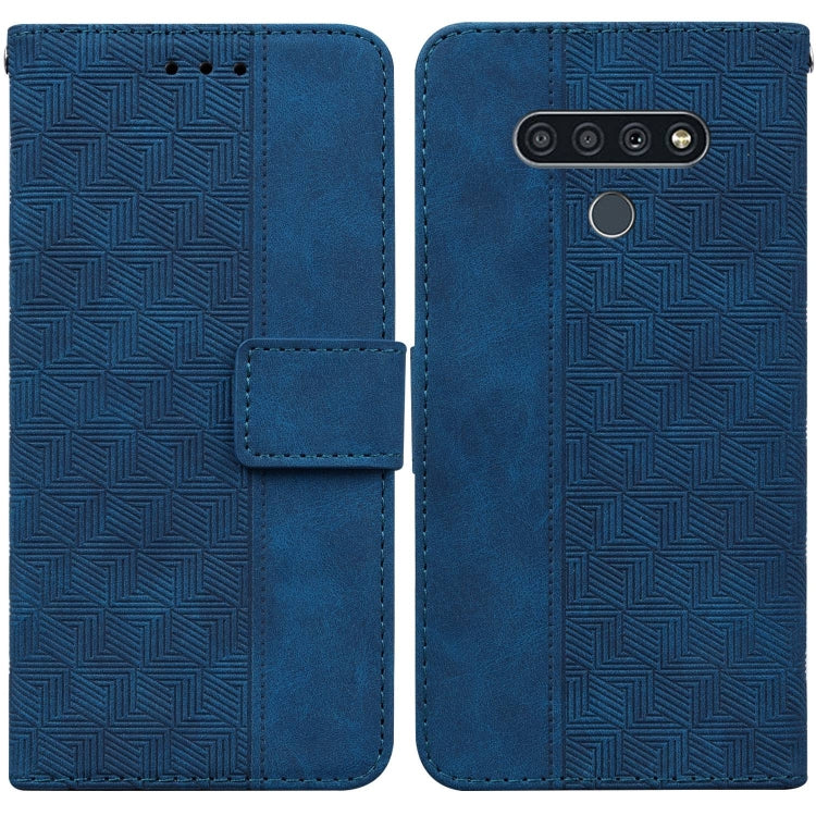 Geometric Embossed Leather Phone Case, For LG K41S / K51S, For LG K61, For LG K42, For LG K50 / Q60, For LG K52 / K62 / Q52, For LG Stylo 6 / K71, For LG Velvet / G9 5G / 4G, For Tecno Camon 12 / Spark 4