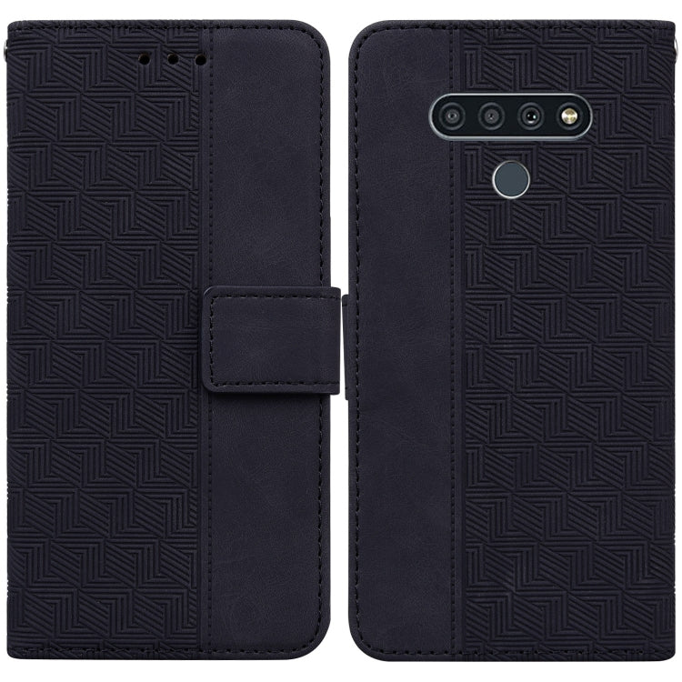 Geometric Embossed Leather Phone Case, For LG K41S / K51S, For LG K61, For LG K42, For LG K50 / Q60, For LG K52 / K62 / Q52, For LG Stylo 6 / K71, For LG Velvet / G9 5G / 4G, For Tecno Camon 12 / Spark 4