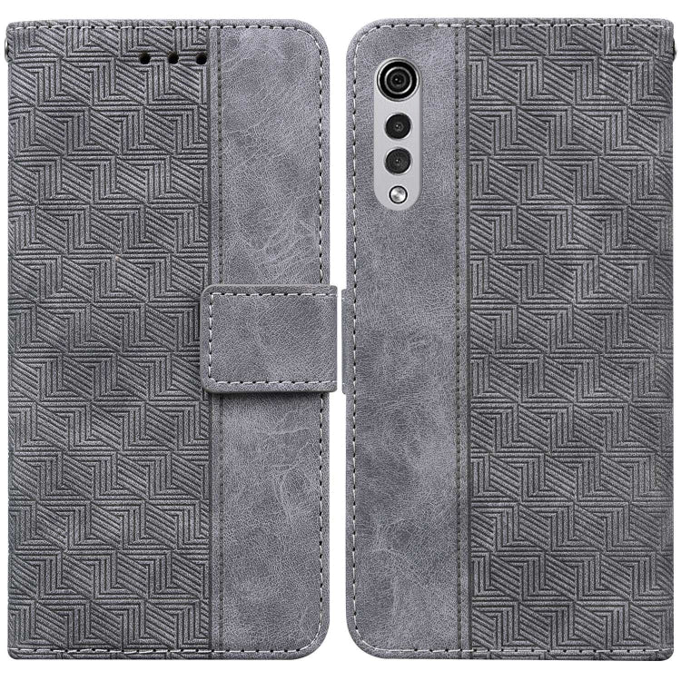 Geometric Embossed Leather Phone Case, For LG K41S / K51S, For LG K61, For LG K42, For LG K50 / Q60, For LG K52 / K62 / Q52, For LG Stylo 6 / K71, For LG Velvet / G9 5G / 4G, For Tecno Camon 12 / Spark 4