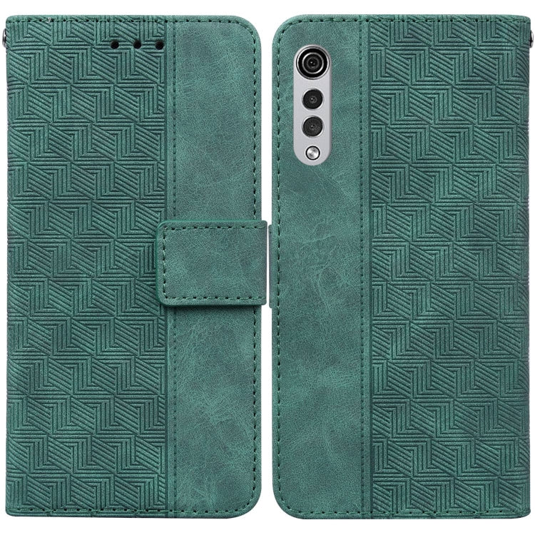 Geometric Embossed Leather Phone Case, For LG K41S / K51S, For LG K61, For LG K42, For LG K50 / Q60, For LG K52 / K62 / Q52, For LG Stylo 6 / K71, For LG Velvet / G9 5G / 4G, For Tecno Camon 12 / Spark 4
