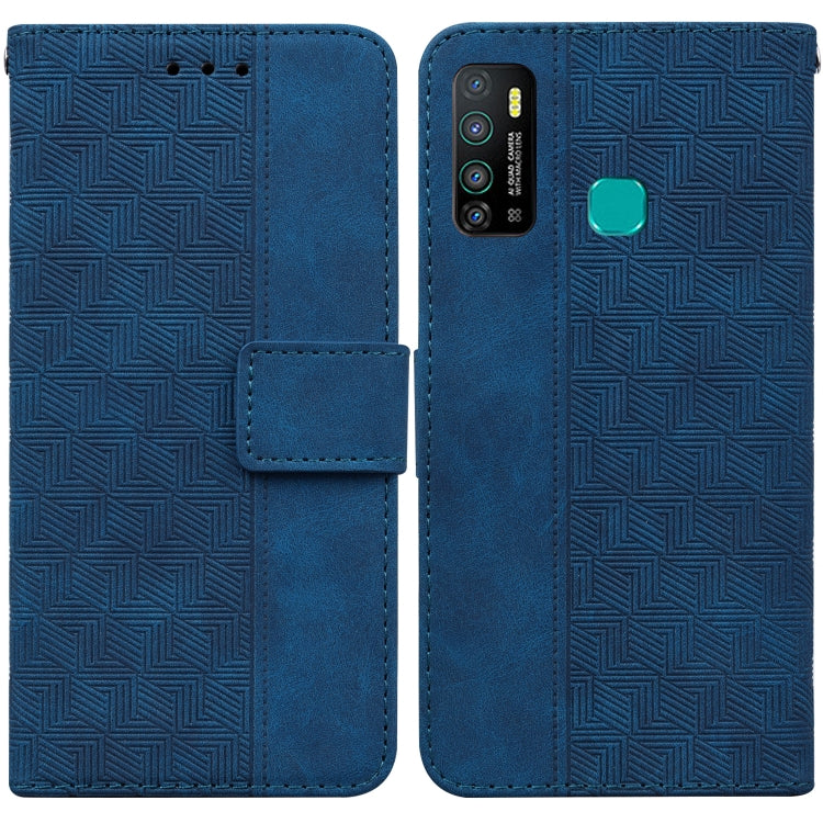 Geometric Embossed Leather Phone Case, For Tecno Camon 15, For Tecno Camon 16, For Tecno Camon 16 Premier, For Tecno Camon 17, For Tecno Camon 17 Pro, For Tecno Camon 17P, For Tecno Pop 4, For Tecno Spark 6