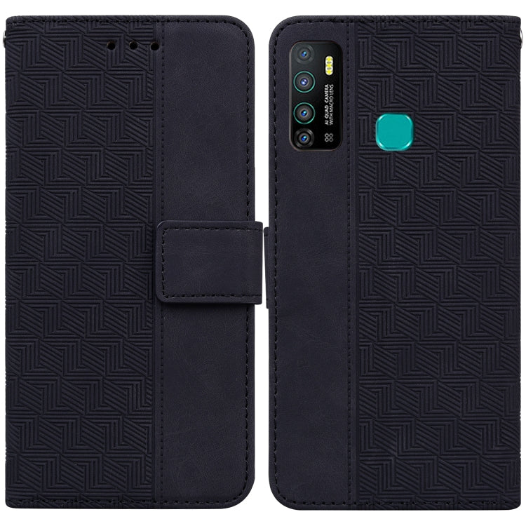 Geometric Embossed Leather Phone Case, For Tecno Camon 15, For Tecno Camon 16, For Tecno Camon 16 Premier, For Tecno Camon 17, For Tecno Camon 17 Pro, For Tecno Camon 17P, For Tecno Pop 4, For Tecno Spark 6