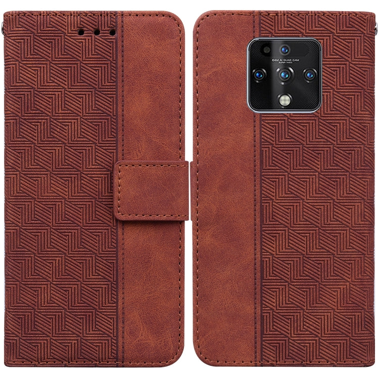 Geometric Embossed Leather Phone Case, For Tecno Camon 15, For Tecno Camon 16, For Tecno Camon 16 Premier, For Tecno Camon 17, For Tecno Camon 17 Pro, For Tecno Camon 17P, For Tecno Pop 4, For Tecno Spark 6