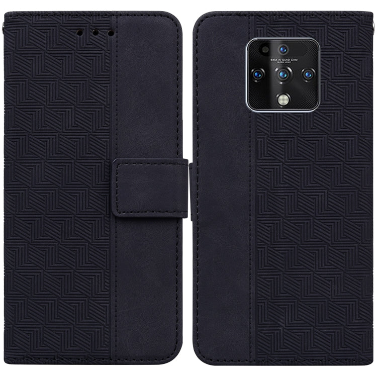 Geometric Embossed Leather Phone Case, For Tecno Camon 15, For Tecno Camon 16, For Tecno Camon 16 Premier, For Tecno Camon 17, For Tecno Camon 17 Pro, For Tecno Camon 17P, For Tecno Pop 4, For Tecno Spark 6