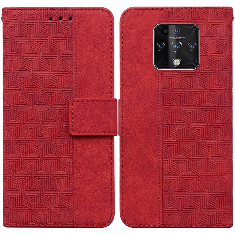 Geometric Embossed Leather Phone Case, For Tecno Camon 15, For Tecno Camon 16, For Tecno Camon 16 Premier, For Tecno Camon 17, For Tecno Camon 17 Pro, For Tecno Camon 17P, For Tecno Pop 4, For Tecno Spark 6