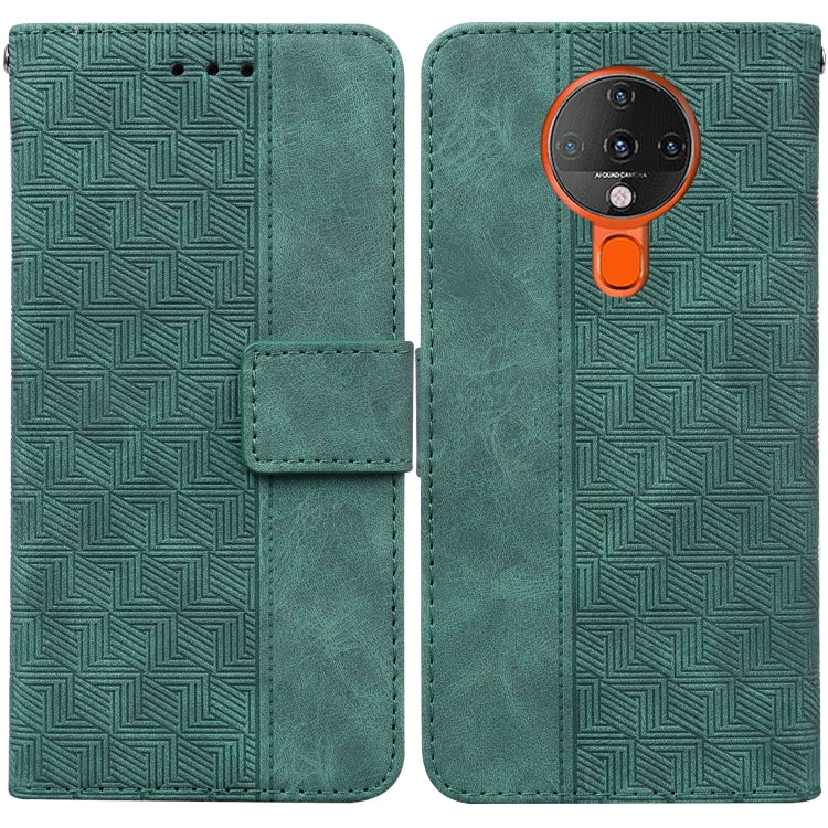 Geometric Embossed Leather Phone Case, For Tecno Camon 15, For Tecno Camon 16, For Tecno Camon 16 Premier, For Tecno Camon 17, For Tecno Camon 17 Pro, For Tecno Camon 17P, For Tecno Pop 4, For Tecno Spark 6