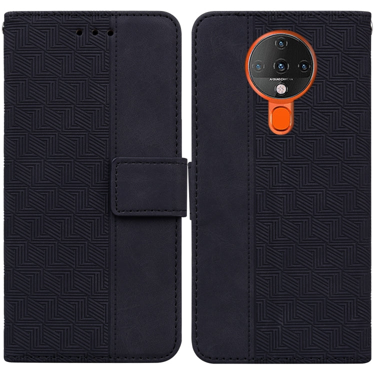 Geometric Embossed Leather Phone Case, For Tecno Camon 15, For Tecno Camon 16, For Tecno Camon 16 Premier, For Tecno Camon 17, For Tecno Camon 17 Pro, For Tecno Camon 17P, For Tecno Pop 4, For Tecno Spark 6