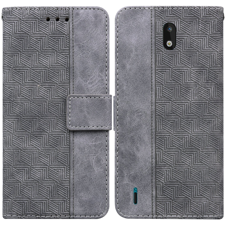 Geometric Embossed Leather Phone Case, For Nokia 1.3, For Nokia 5.3, For Nokia 5.4, For Nokia C20 / C10, For Nokia G300, For Nokia XR20, For Nokia 1.4, For Nokia 2.4