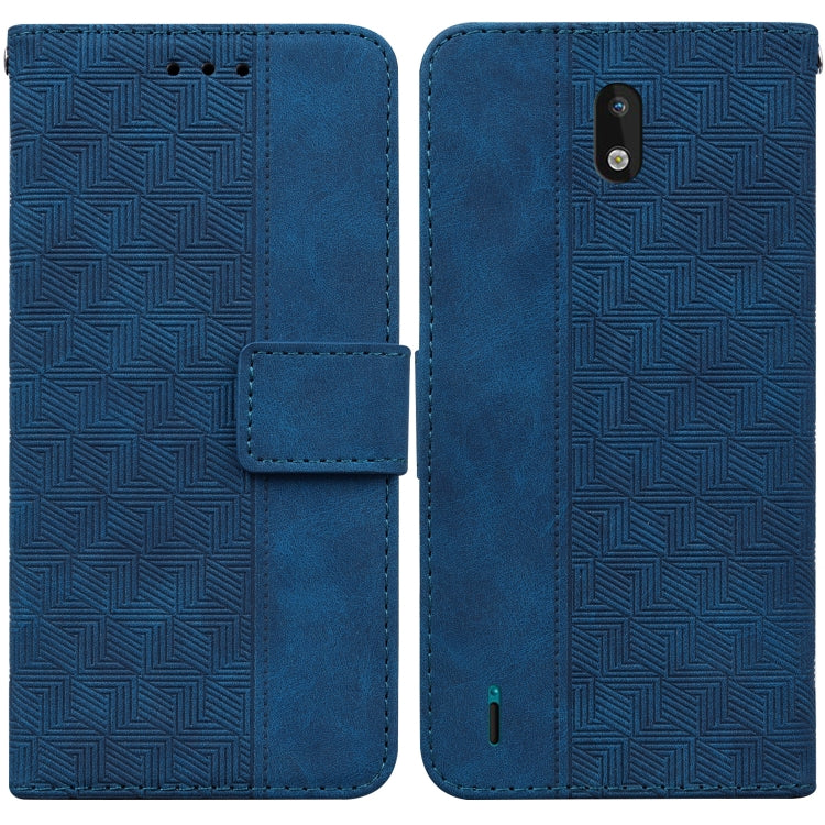 Geometric Embossed Leather Phone Case, For Nokia 1.3, For Nokia 5.3, For Nokia 5.4, For Nokia C20 / C10, For Nokia G300, For Nokia XR20, For Nokia 1.4, For Nokia 2.4