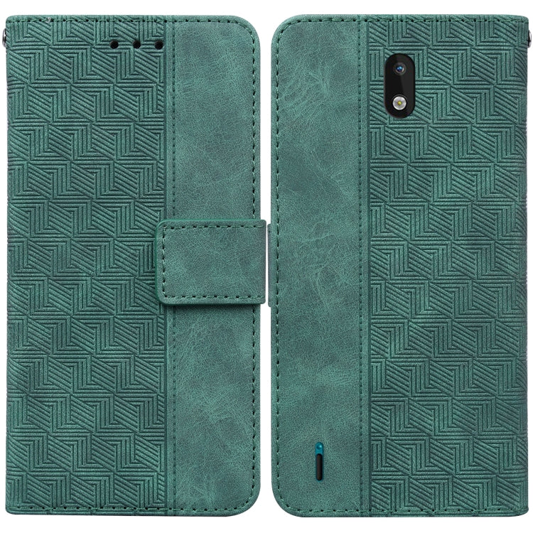 Geometric Embossed Leather Phone Case, For Nokia 1.3, For Nokia 5.3, For Nokia 5.4, For Nokia C20 / C10, For Nokia G300, For Nokia XR20, For Nokia 1.4, For Nokia 2.4