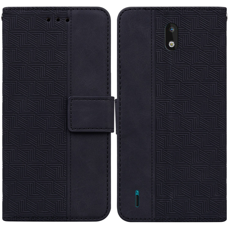 Geometric Embossed Leather Phone Case, For Nokia 1.3, For Nokia 5.3, For Nokia 5.4, For Nokia C20 / C10, For Nokia G300, For Nokia XR20, For Nokia 1.4, For Nokia 2.4