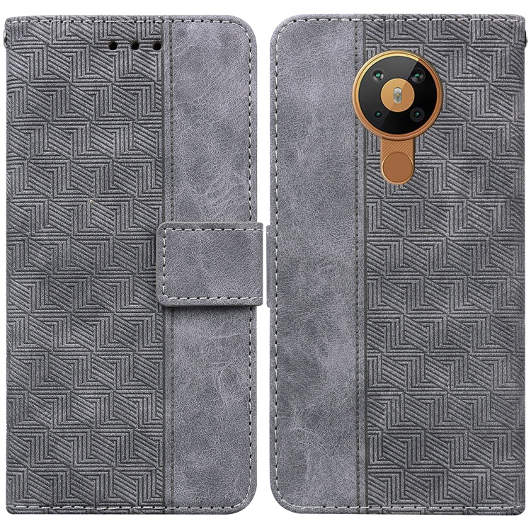 Geometric Embossed Leather Phone Case, For Nokia 1.3, For Nokia 5.3, For Nokia 5.4, For Nokia C20 / C10, For Nokia G300, For Nokia XR20, For Nokia 1.4, For Nokia 2.4