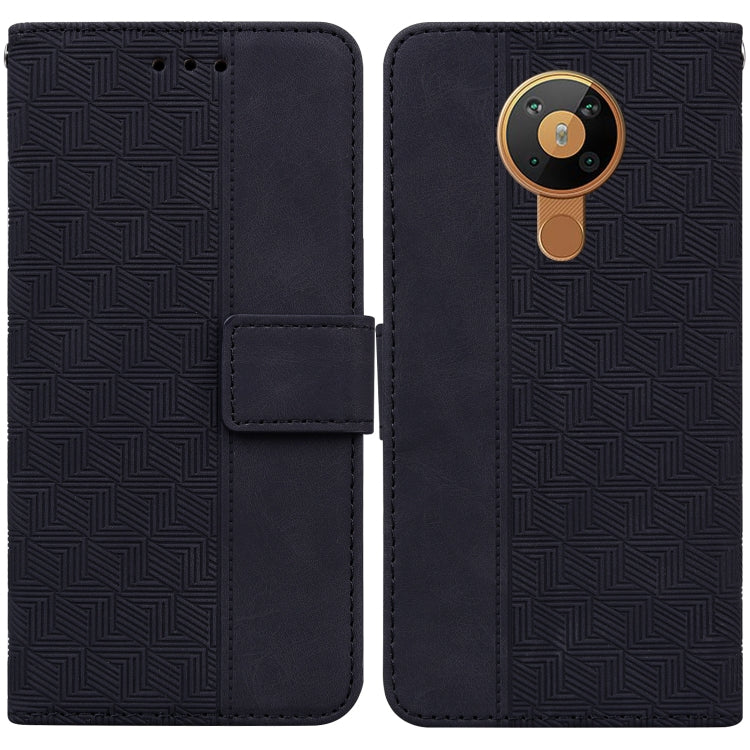 Geometric Embossed Leather Phone Case, For Nokia 1.3, For Nokia 5.3, For Nokia 5.4, For Nokia C20 / C10, For Nokia G300, For Nokia XR20, For Nokia 1.4, For Nokia 2.4