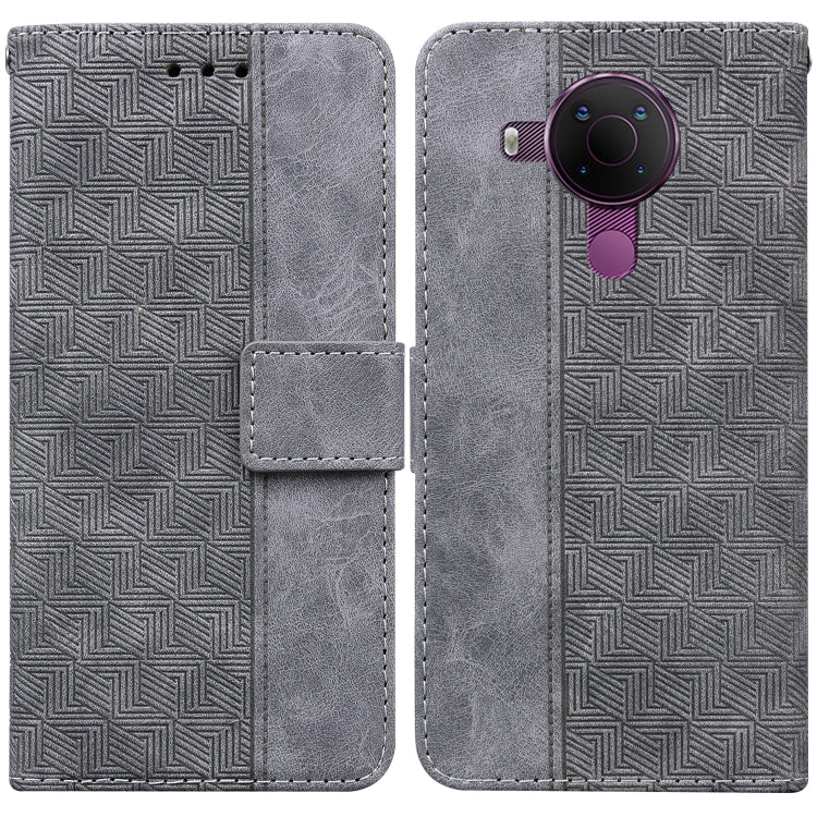 Geometric Embossed Leather Phone Case, For Nokia 1.3, For Nokia 5.3, For Nokia 5.4, For Nokia C20 / C10, For Nokia G300, For Nokia XR20, For Nokia 1.4, For Nokia 2.4