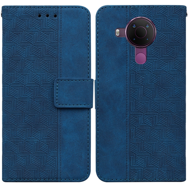 Geometric Embossed Leather Phone Case, For Nokia 1.3, For Nokia 5.3, For Nokia 5.4, For Nokia C20 / C10, For Nokia G300, For Nokia XR20, For Nokia 1.4, For Nokia 2.4