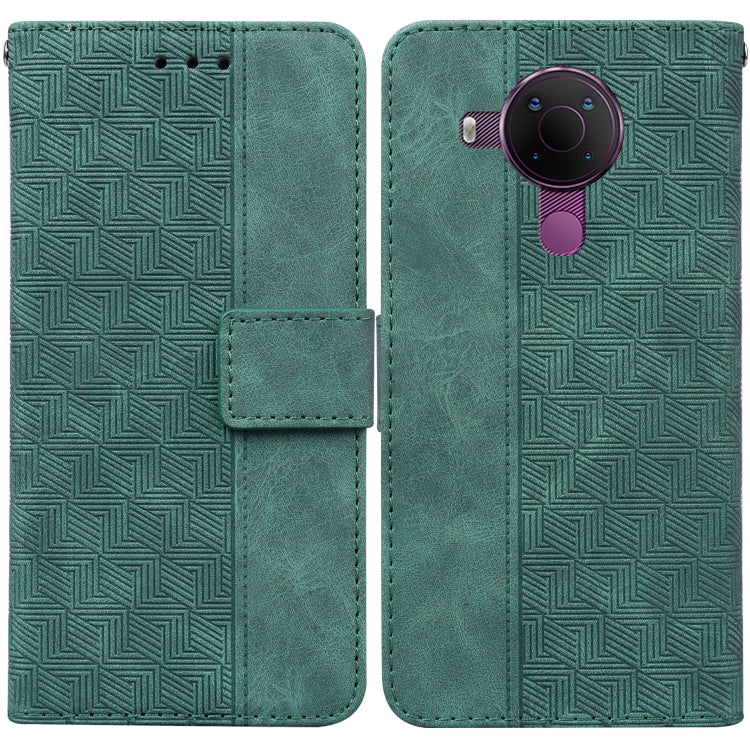 Geometric Embossed Leather Phone Case, For Nokia 1.3, For Nokia 5.3, For Nokia 5.4, For Nokia C20 / C10, For Nokia G300, For Nokia XR20, For Nokia 1.4, For Nokia 2.4
