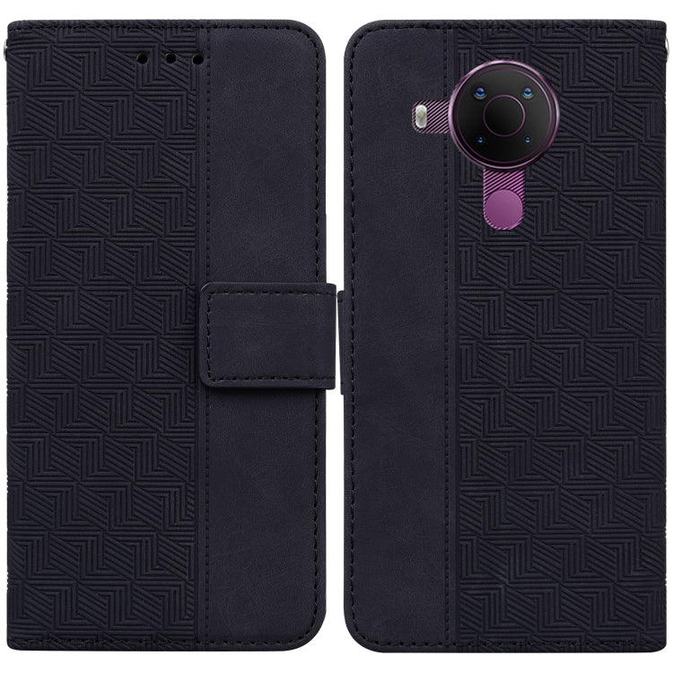 Geometric Embossed Leather Phone Case, For Nokia 1.3, For Nokia 5.3, For Nokia 5.4, For Nokia C20 / C10, For Nokia G300, For Nokia XR20, For Nokia 1.4, For Nokia 2.4