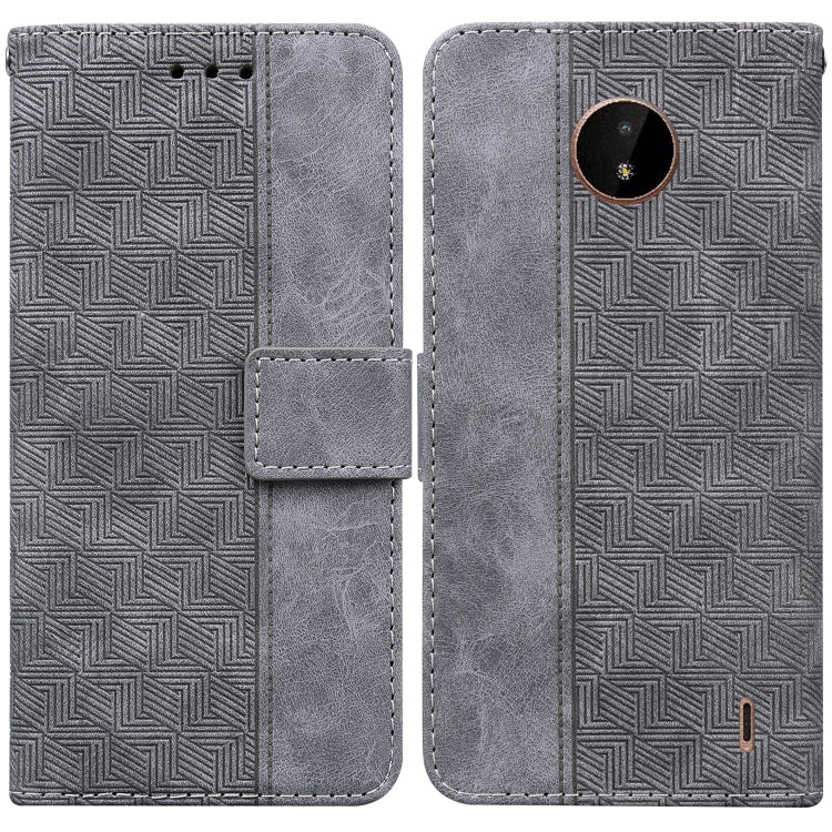 Geometric Embossed Leather Phone Case, For Nokia 1.3, For Nokia 5.3, For Nokia 5.4, For Nokia C20 / C10, For Nokia G300, For Nokia XR20, For Nokia 1.4, For Nokia 2.4