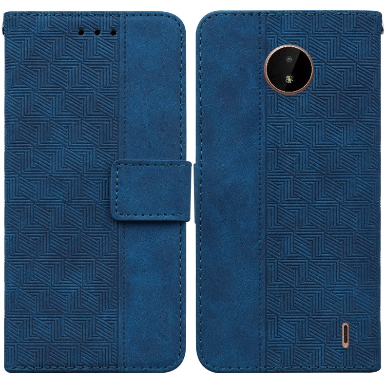 Geometric Embossed Leather Phone Case, For Nokia 1.3, For Nokia 5.3, For Nokia 5.4, For Nokia C20 / C10, For Nokia G300, For Nokia XR20, For Nokia 1.4, For Nokia 2.4