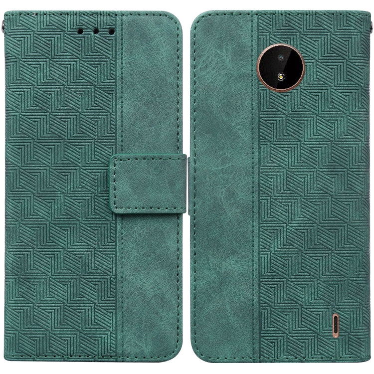 Geometric Embossed Leather Phone Case, For Nokia 1.3, For Nokia 5.3, For Nokia 5.4, For Nokia C20 / C10, For Nokia G300, For Nokia XR20, For Nokia 1.4, For Nokia 2.4